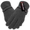 Womens Fleece Insulated Gloves Grey matchWOW