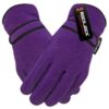 Womens Fleece Insulated Gloves Purple matchWOW